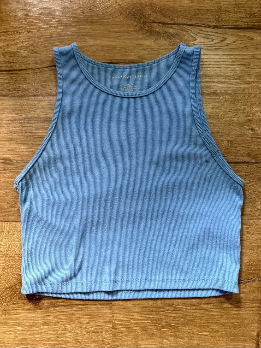 American Eagle Ribbed Crop Tank Top